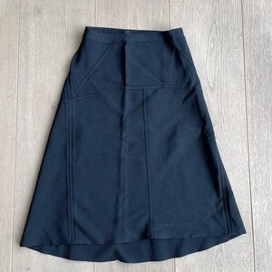 BCBGMAXAZRIA Black Midi Skirt size S